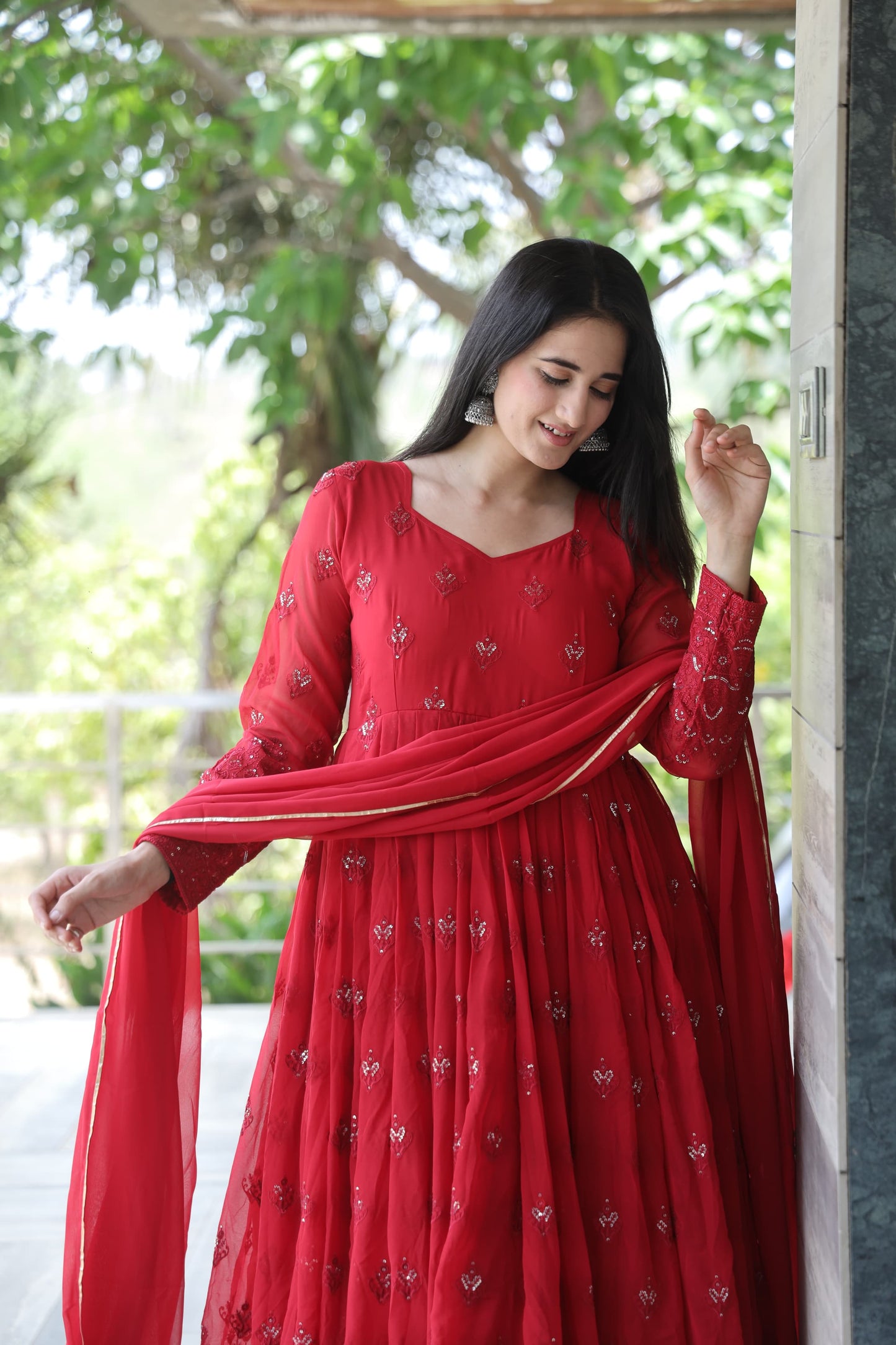 ALLURING RED SUIT SET