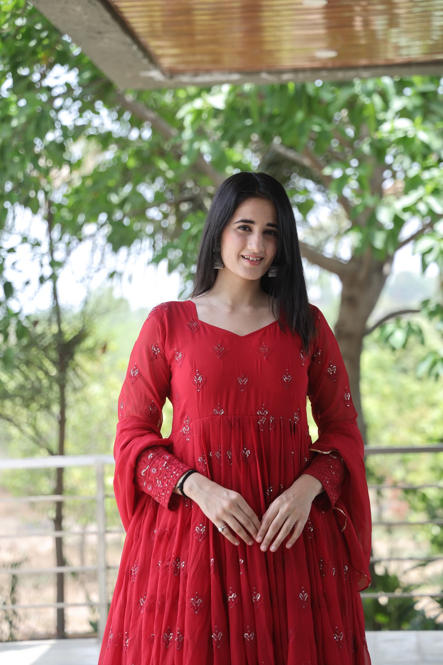 ALLURING RED SUIT SET