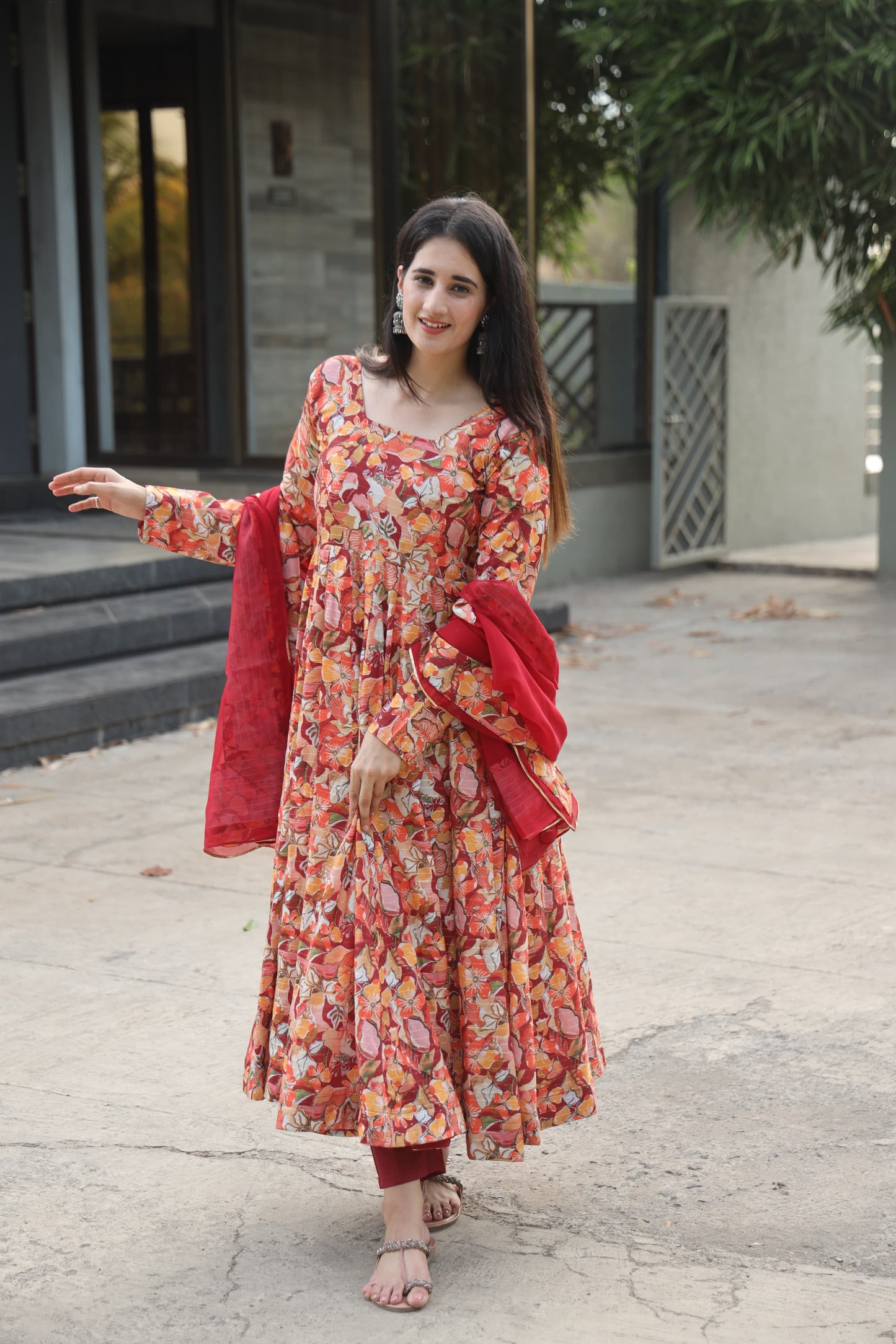 MAGNOLIA RED SUIT SET