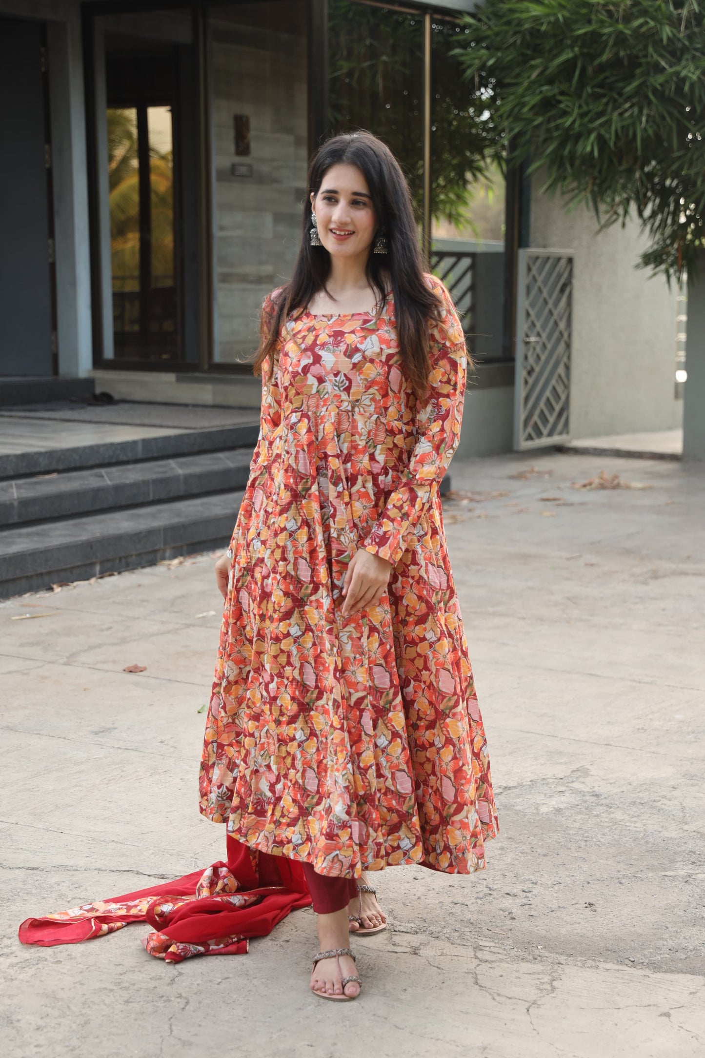 MAGNOLIA RED SUIT SET