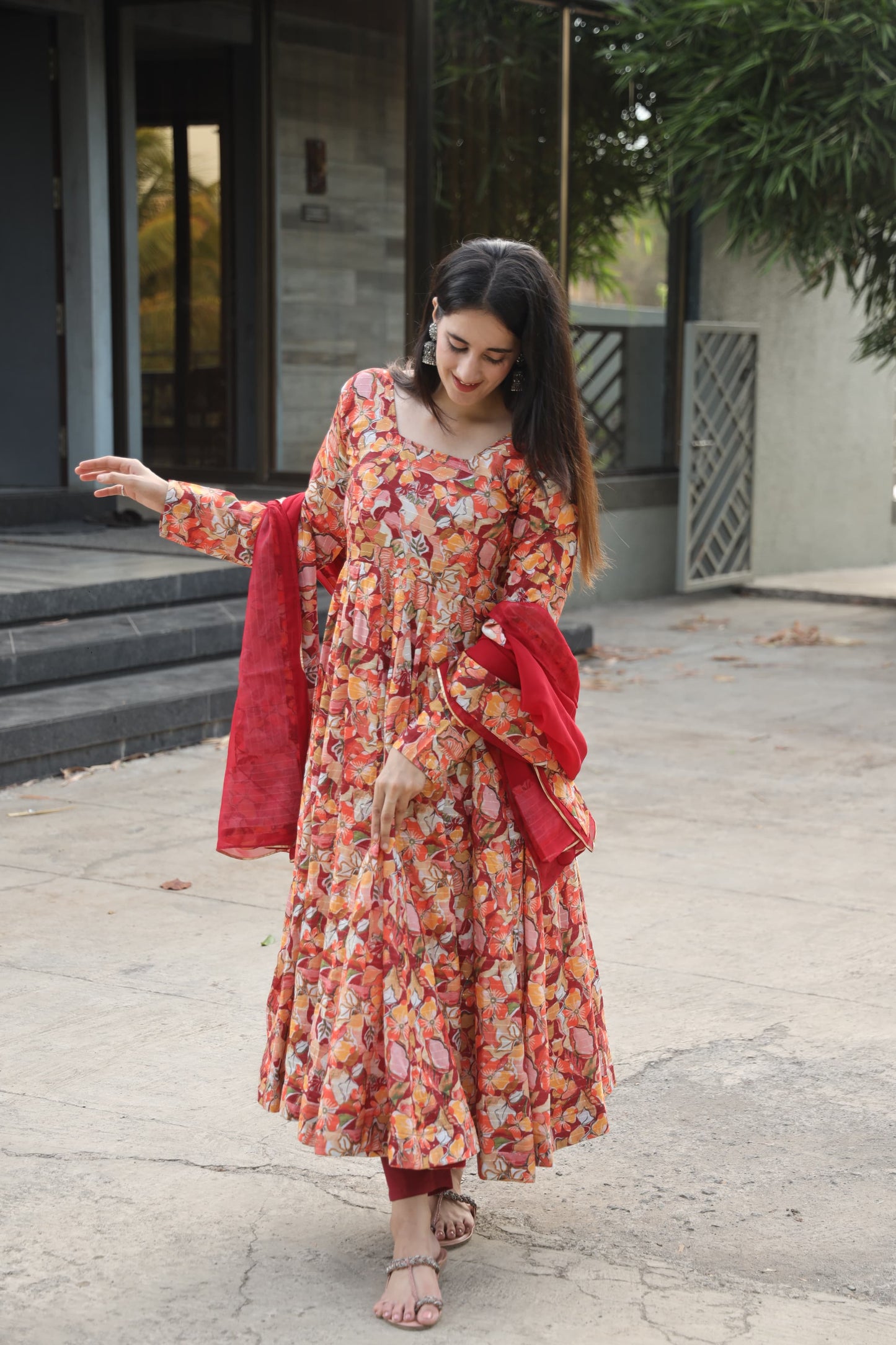 MAGNOLIA RED SUIT SET