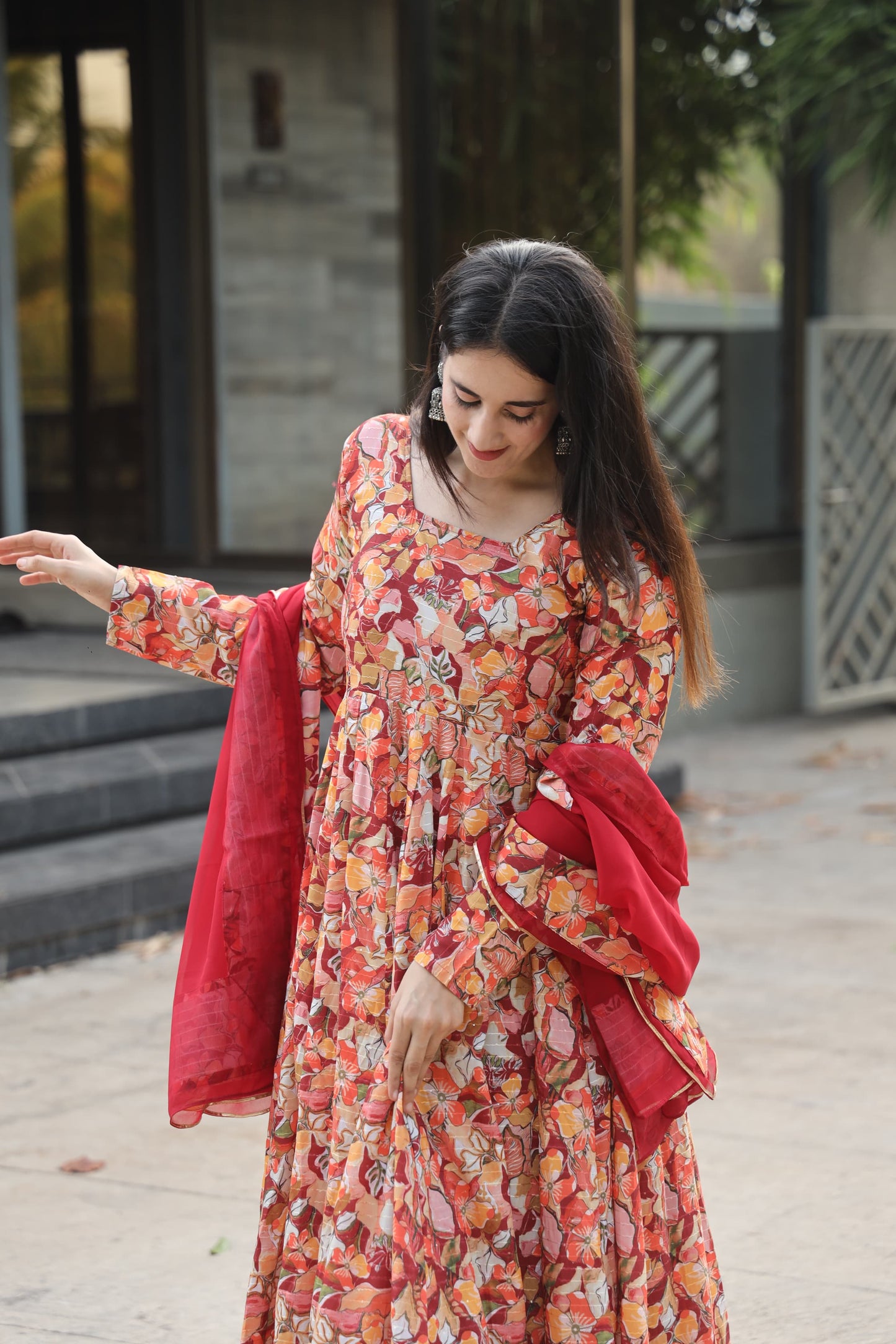 MAGNOLIA RED SUIT SET