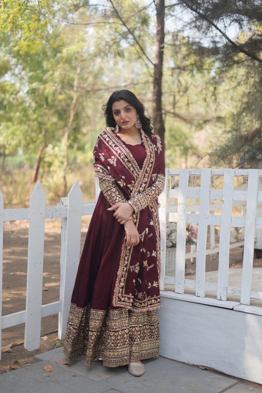 YAMI DARK MAROON SUIT SET