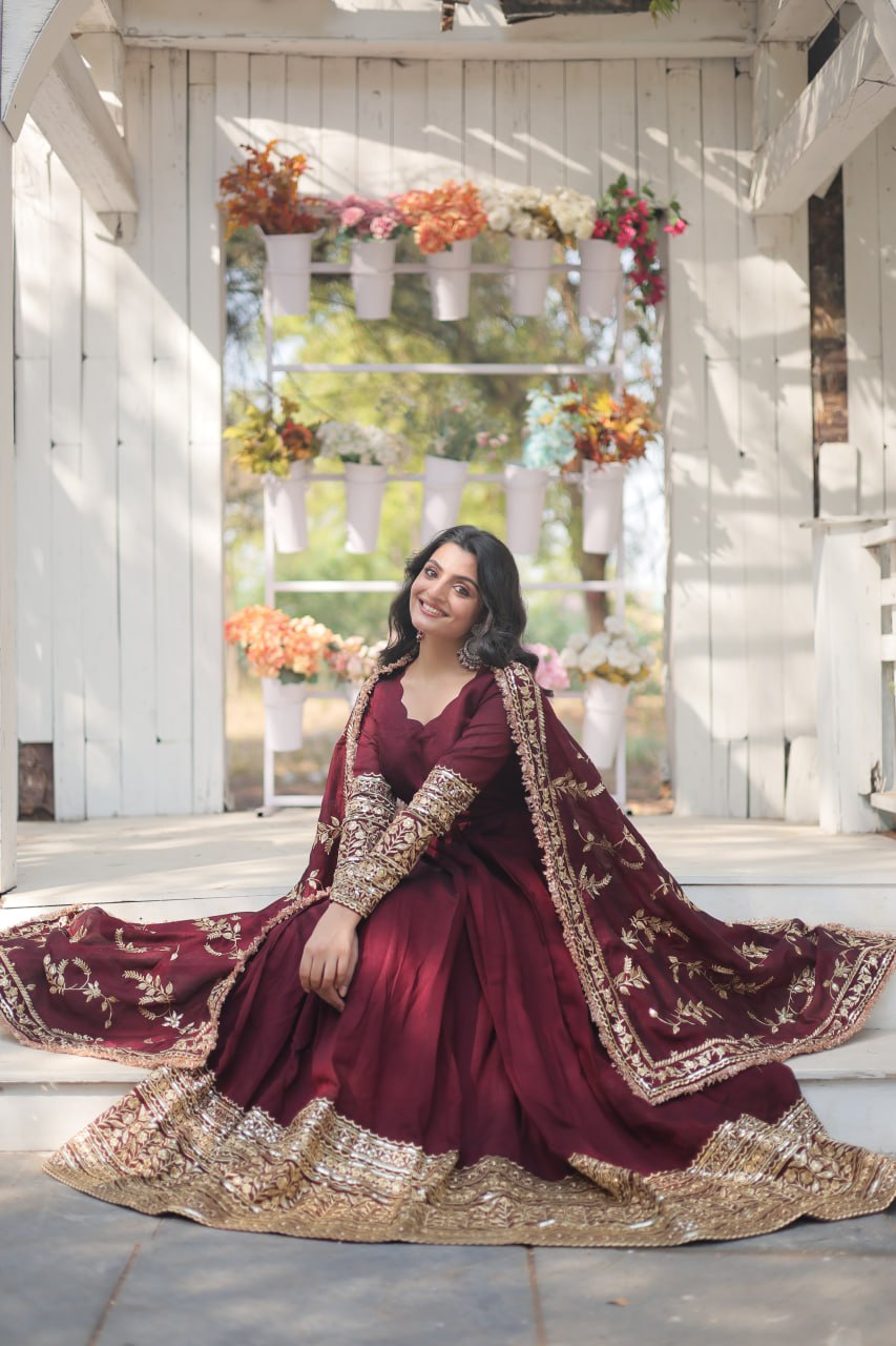 YAMI DARK MAROON SUIT SET