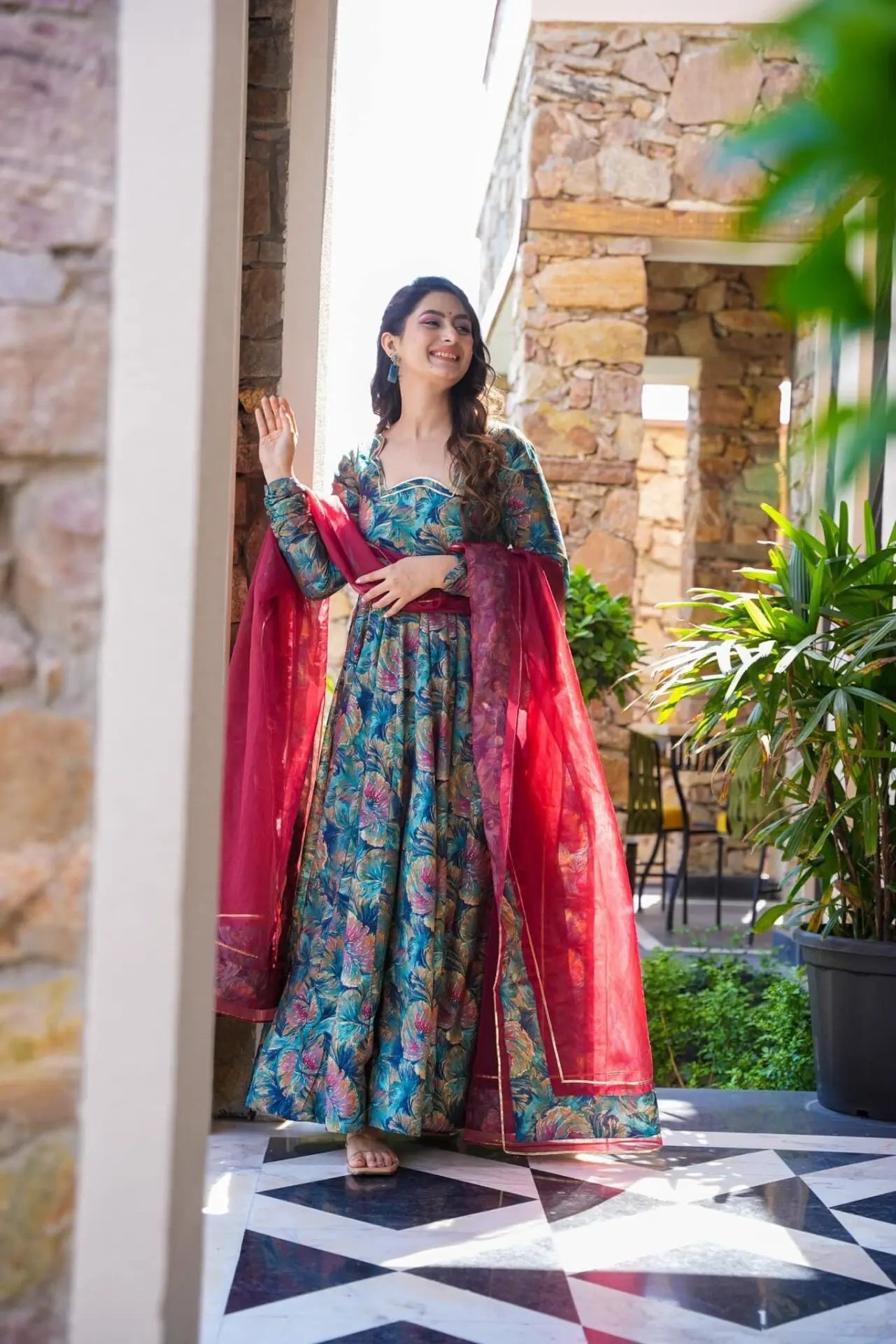 SOHI MALTI COLOR ANARKALI SUIT SET