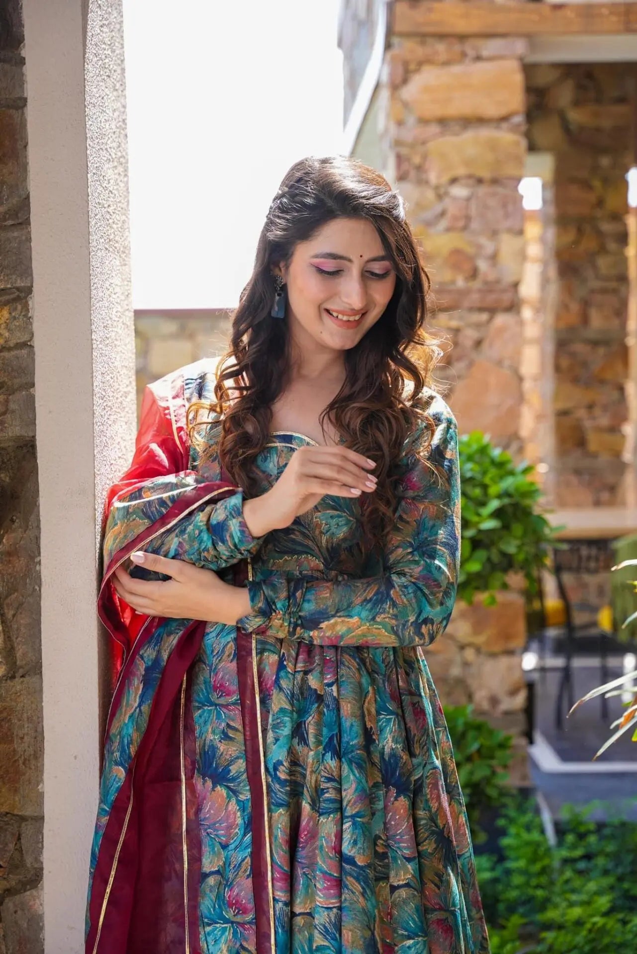 SOHI MALTI COLOR ANARKALI SUIT SET