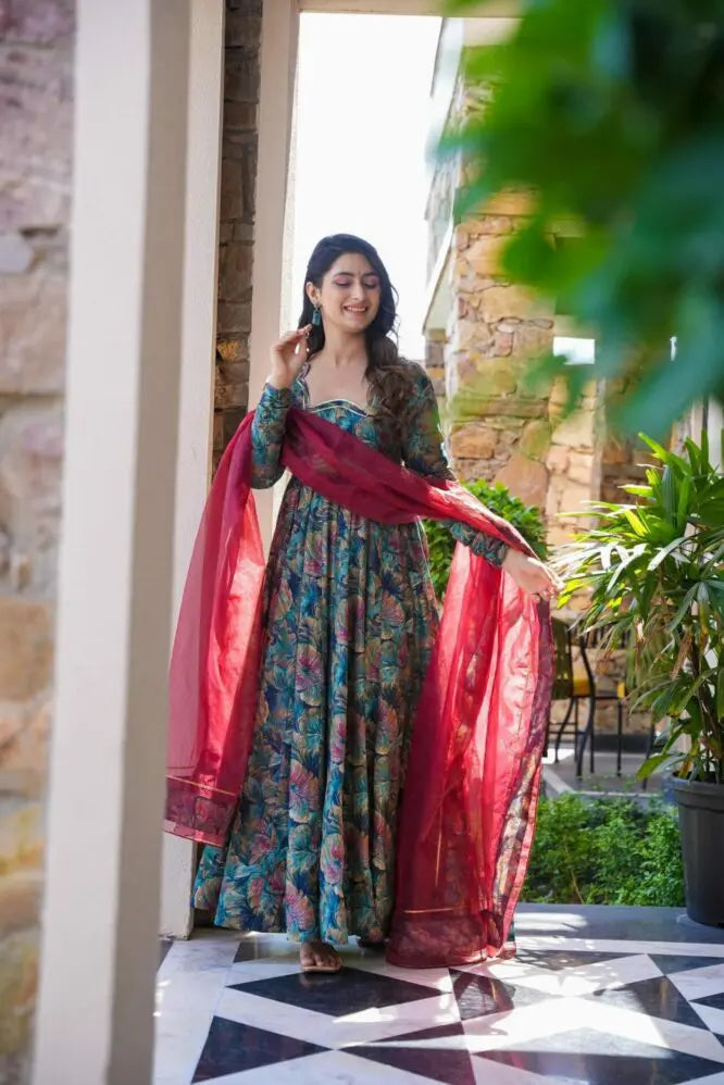 SOHI MALTI COLOR ANARKALI SUIT SET