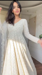 Avika Off White Royale Anarkali Suit Set