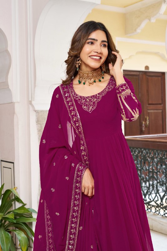 TABASOON RANI PINK  ANARKALI SUIT SET