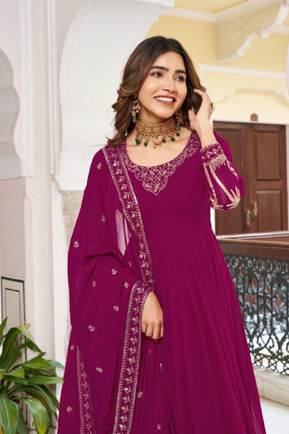 TABASOON RANI PINK  ANARKALI SUIT SET