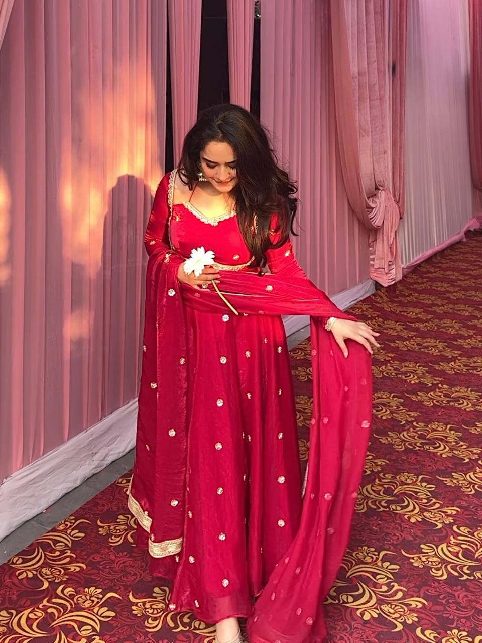 PRIYANKA PINK  ANARKALI SUIT SAT