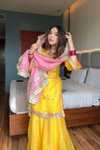 VRATIKLA NEON YELLOW COLOUR  SARARA SUIT