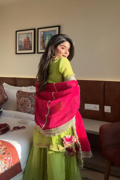 VARTIKA  NEON COLOUR SARARA SUIT