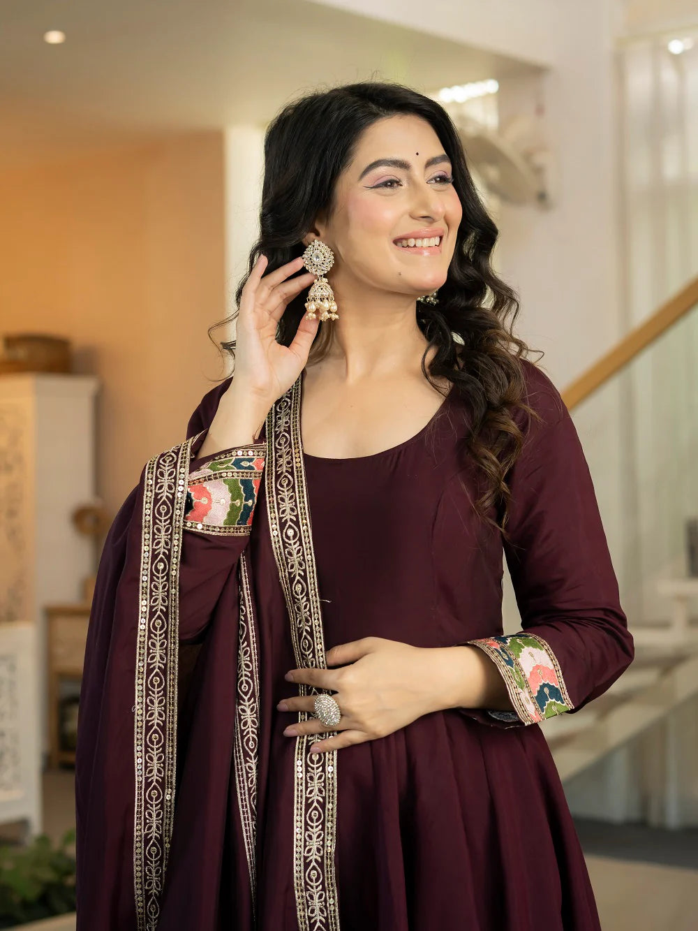 Ruhvina Designer Anarkali Suit Set