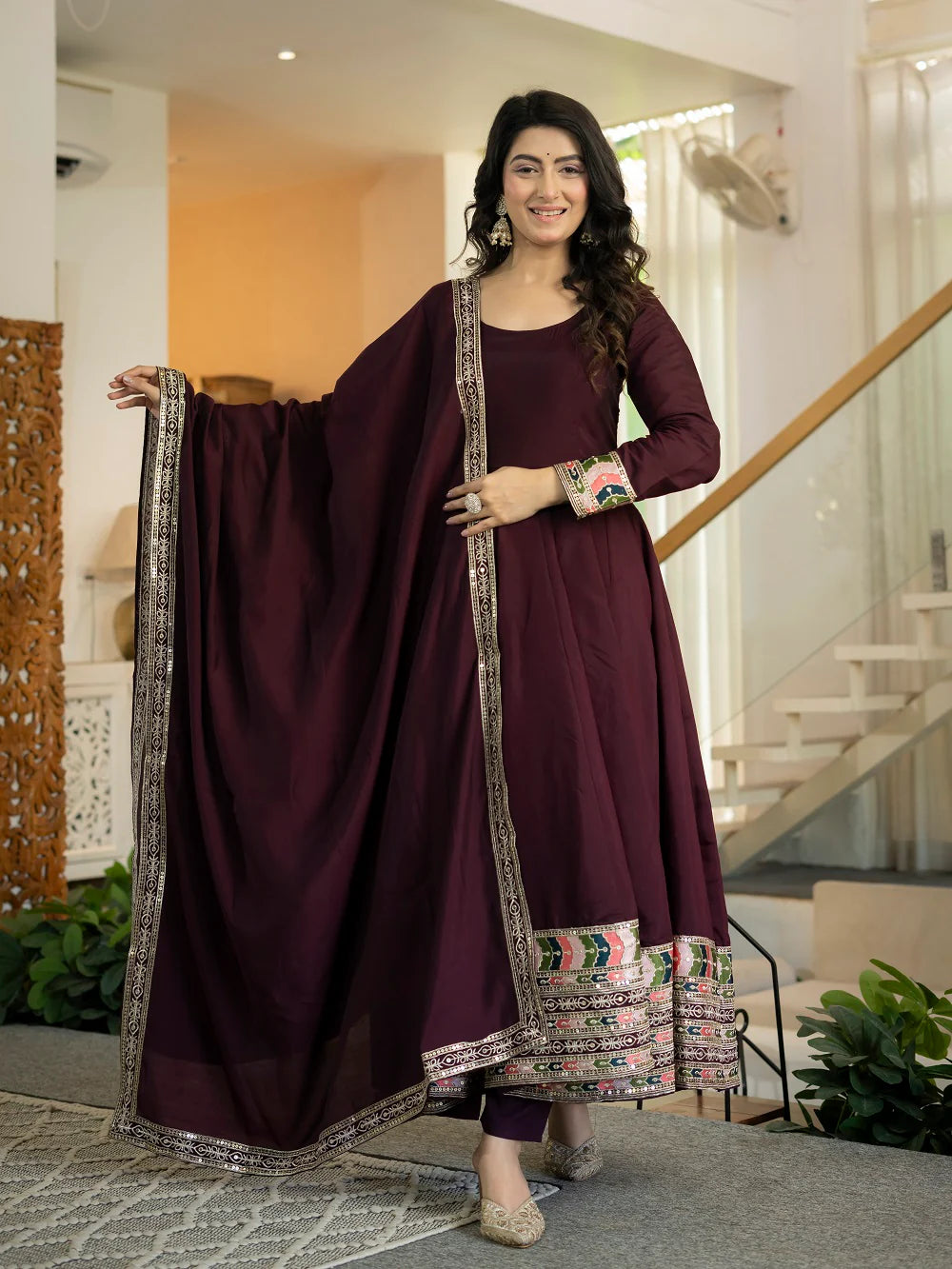 Ruhvina Designer Anarkali Suit Set