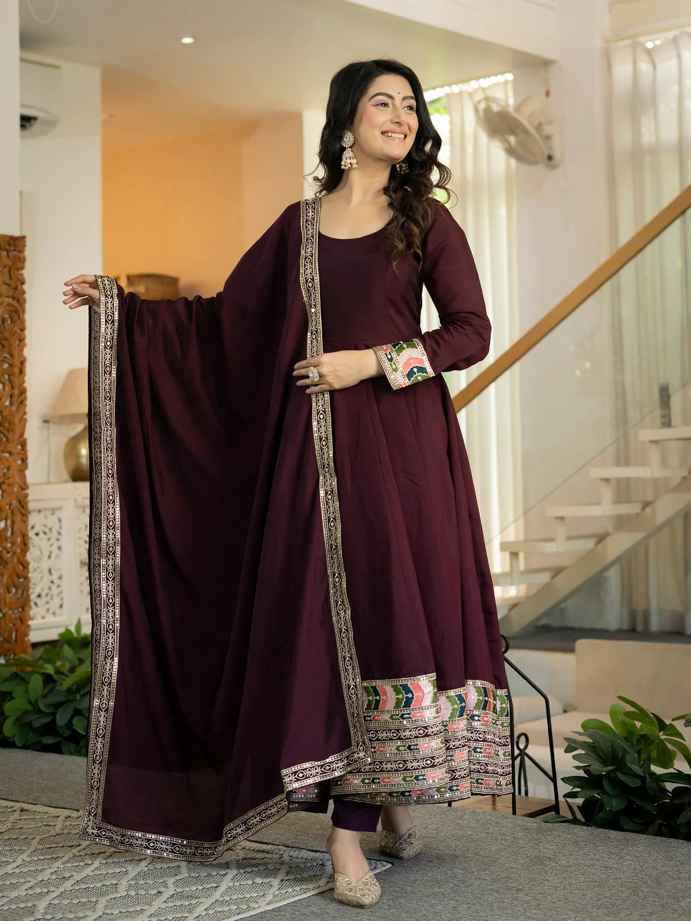Ruhvina Designer Anarkali Suit Set