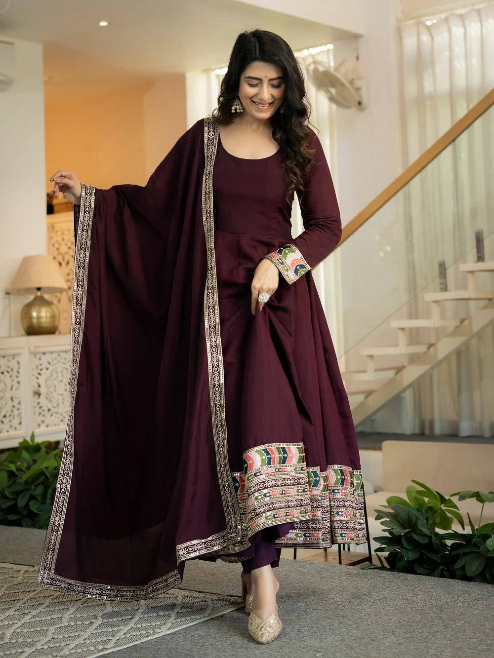 Ruhvina Designer Anarkali Suit Set