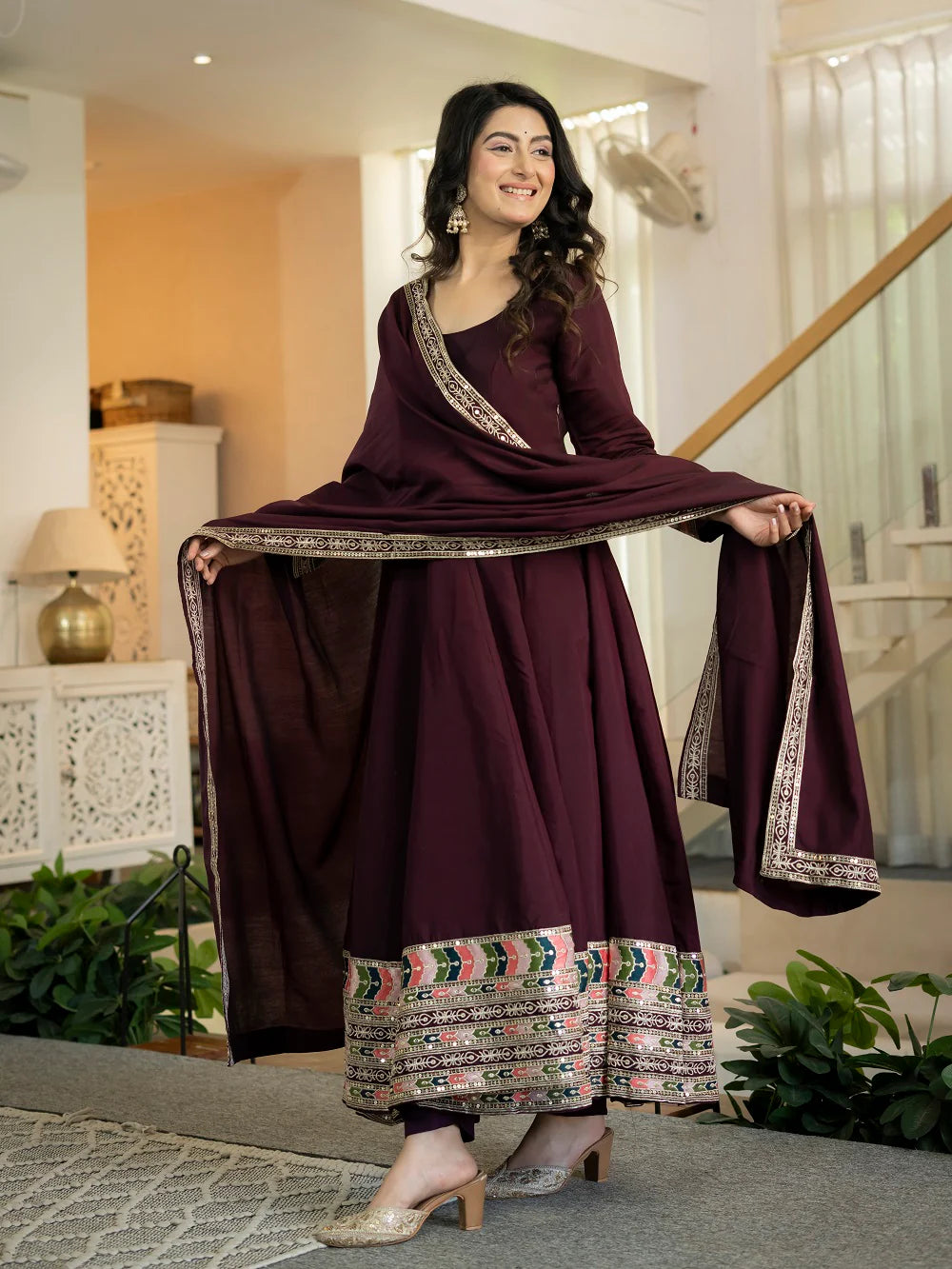 Ruhvina Designer Anarkali Suit Set