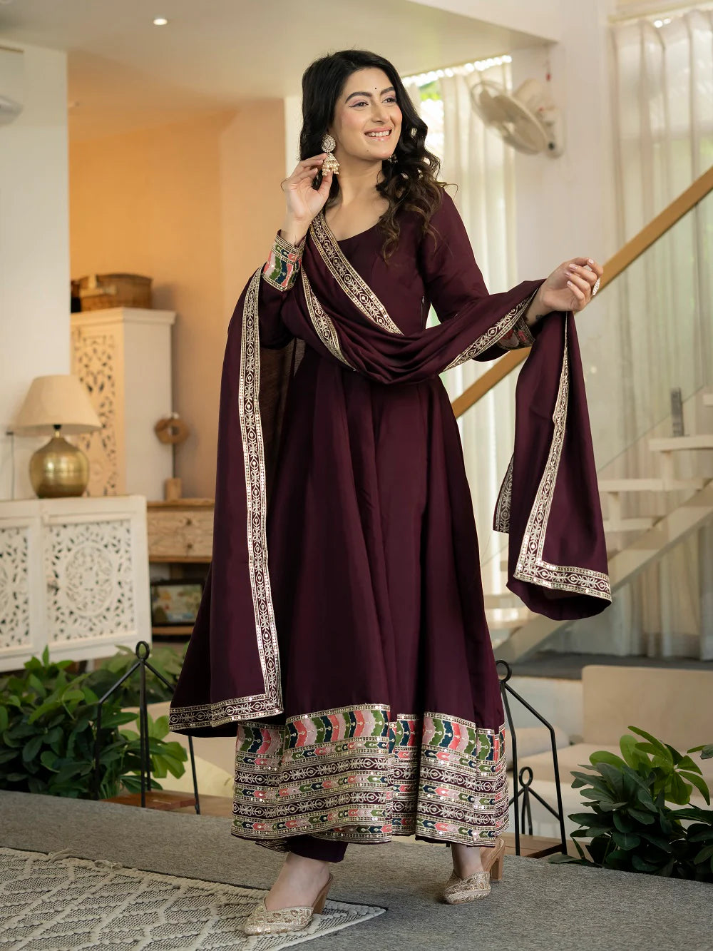 Ruhvina Designer Anarkali Suit Set