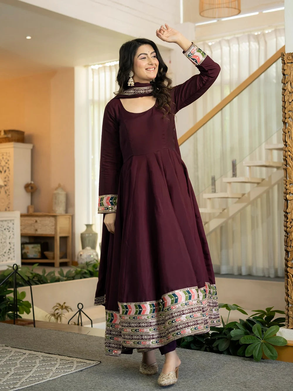 Ruhvina Designer Anarkali Suit Set