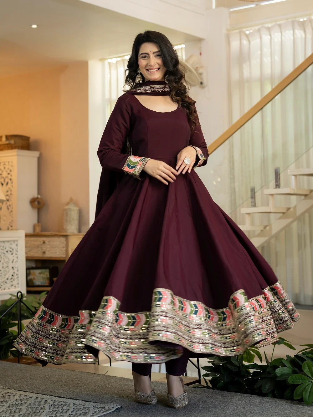 Ruhvina Designer Anarkali Suit Set