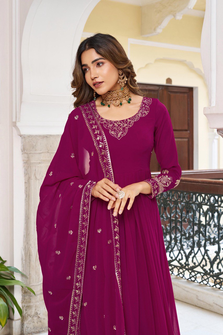 TABASOON RANI PINK  ANARKALI SUIT SET