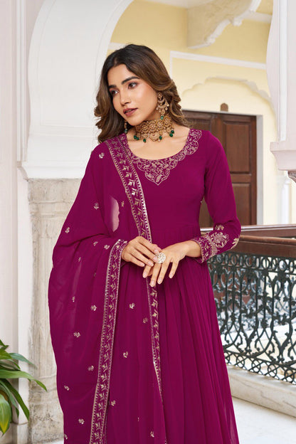 TABASOON RANI PINK  ANARKALI SUIT SET