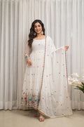 Karishma White Anarkali Suit Set