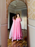 Aahana Blush Pink Anarkali Suit Set
