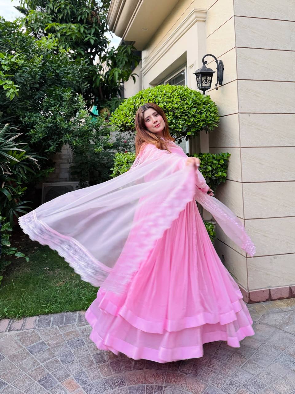 Aahana Blush Pink Anarkali Suit Set