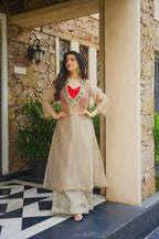 Mirror Work Anarkali Suit Set