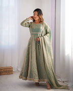Priyanka Rama Fandy Silk Anarkali Suit Set