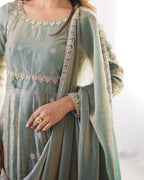 Priyanka Rama Fandy Silk Anarkali Suit Set