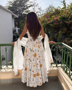 Moonflower Premium Festive Anarkali Suit Set