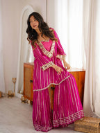 Indian Festive Pink Outfit Kurta Suit Set