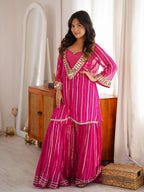 Indian Festive Pink Outfit Kurta Suit Set