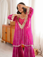 Indian Festive Pink Outfit Kurta Suit Set