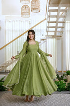 Green Kurta Set for Women Suit Set
