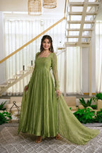 Green Kurta Set for Women Suit Set