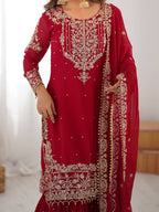 Silver Red Majesty Suit set