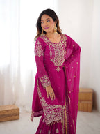 Aneesha Blush Pink Majesty Suit Set