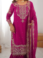 Aneesha Blush Pink Majesty Suit Set