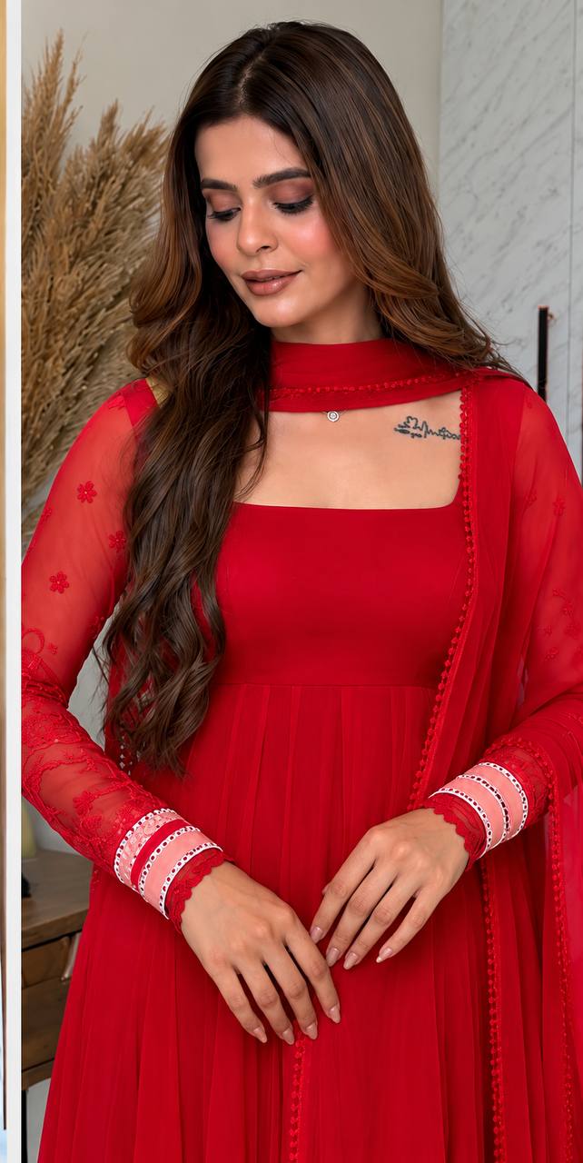 Rivaaz Ruby Anarkali Suit Set