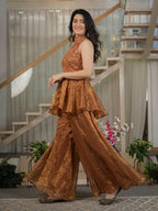 Coppe Celestia Couture Palazzo Suit Set