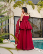 Lunessa Elite Red Suit Set