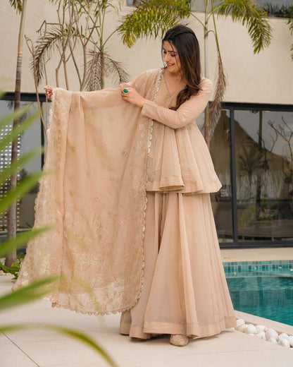 Miraya Desert Pearl Couture Suit Set