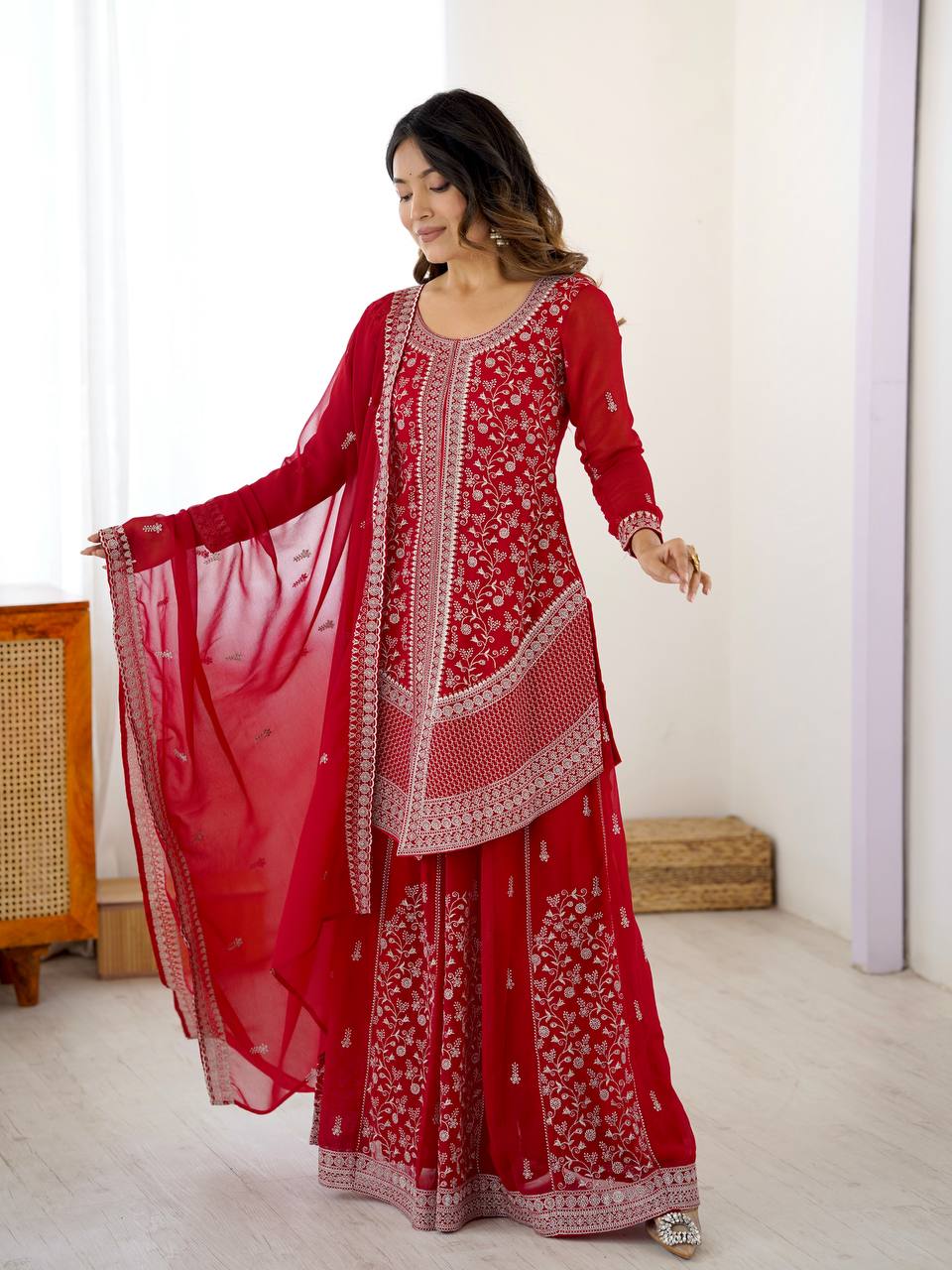 Laal Ishq Sharara Suit Set