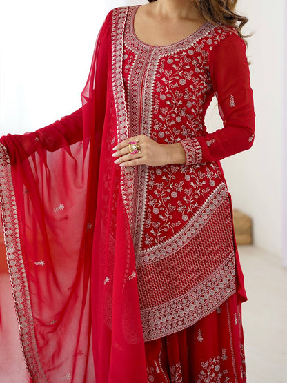 Laal Ishq Sharara Suit Set