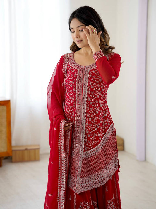Laal Ishq Sharara Suit Set