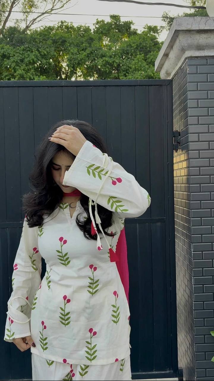 Noor bagh Pure Cotton Farshi Set